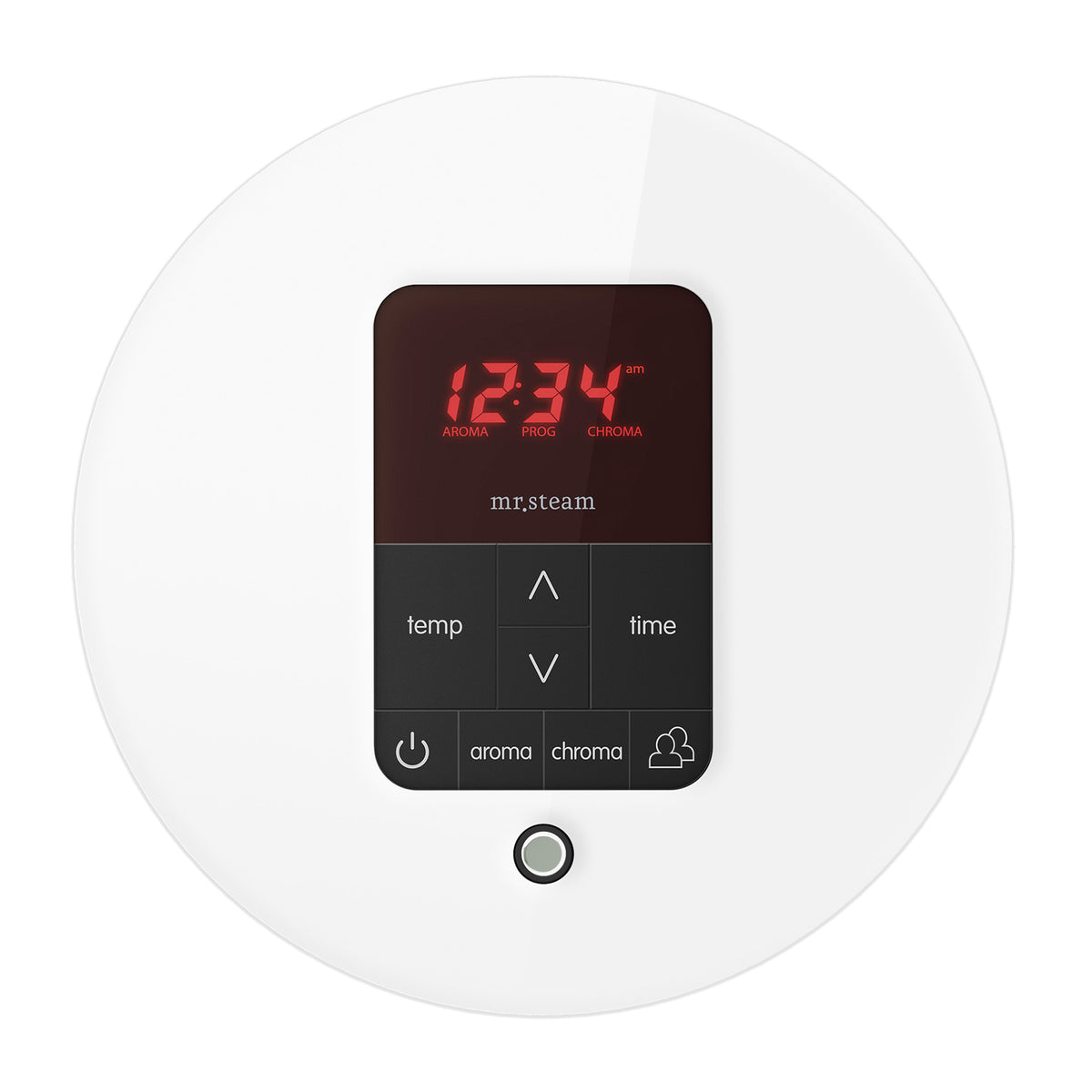 iTempoPlus Steam Shower Control and Aroma Designer SteamHead in Round