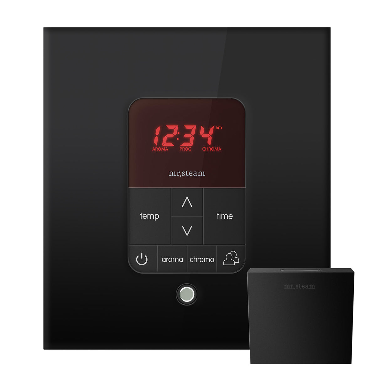 Butler Max Steam Shower Control Package with iTempoPlus Control and Aroma Designer SteamHead in Square