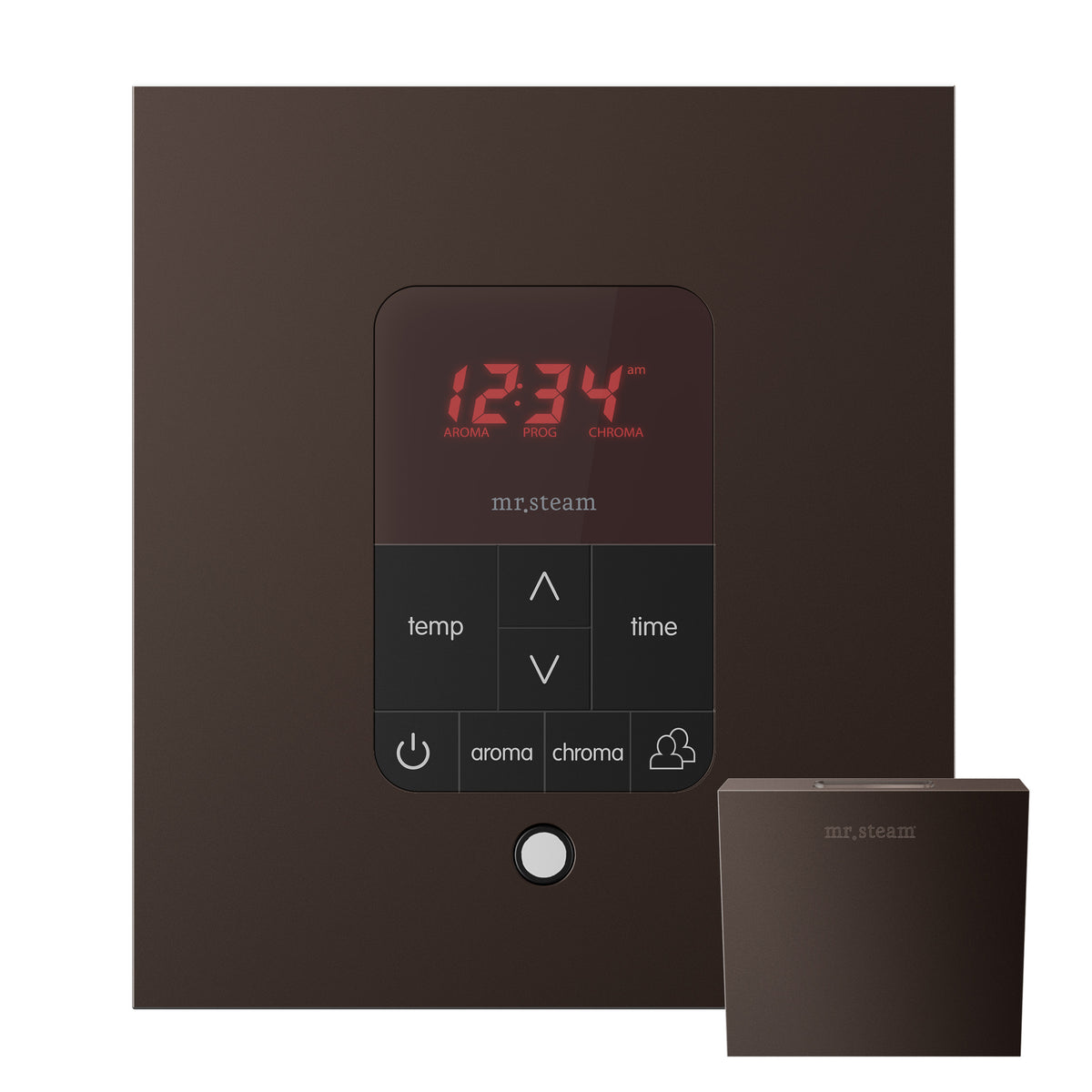 Butler Max Steam Shower Control Package with iTempoPlus Control and Aroma Designer SteamHead in Square