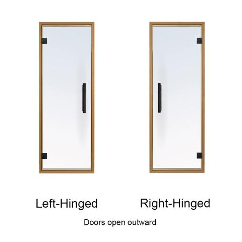 Prehung Tinted Glass Sauna Door, Thermo-Aspen Frame 24x73