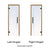 Prehung Tinted Glass Sauna Door, Thermo-Aspen 24x80