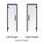 Prehung ADA Tinted Glass Sauna Door, Black Alder 36x80