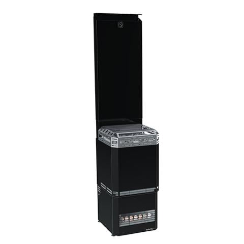 Air Series, 9.8kW Sauna Heater w/Climate Equalizer, Black