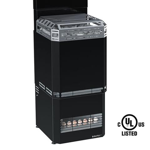 Air Series, 9.8kW Sauna Heater w/Climate Equalizer, Black
