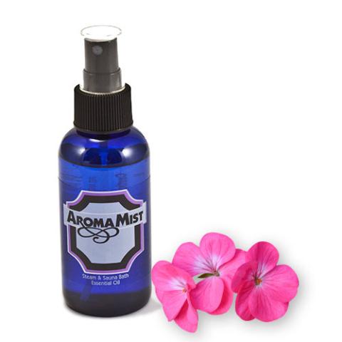 Geranium Aroma Bath Oil, 4-ounce atomizing spray, AromaMist