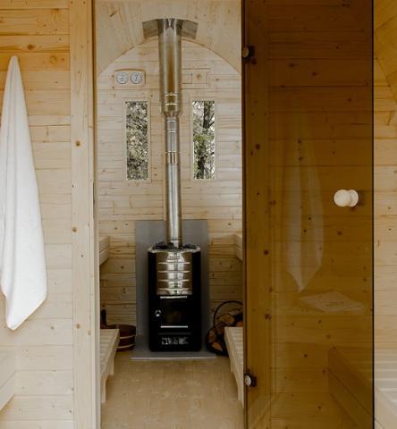 Sauna Wood Stove Chimney Kit, 1500mm, Stainless Steel