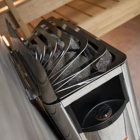 The Wall Series, 8kW, Stainless Steel Sauna Heater, 240V 1PH