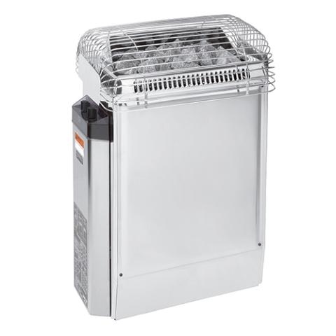 Topclass Series 8kW Stainless Steel Sauna Heater at 240V 1PH with Built-In Time and Temperature Controls