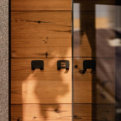 OVO Sauna Design Towel Hook Set, Black