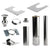 Sauna Wood Stove Chimney Set, Thru-Ceiling