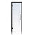 Prehung Clear Glass Sauna Door, Black Alder 24x80