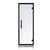 Prehung Clear Glass Sauna Door, Black Alder Frame 24x73