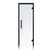 Prehung Clear Glass Sauna Door, Black Alder 24x80