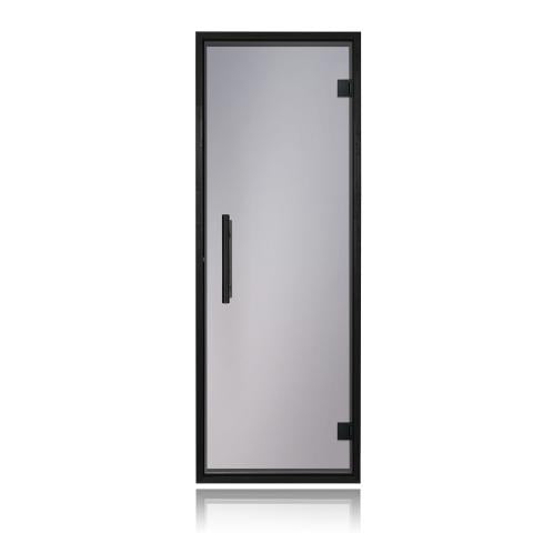 Prehung Tinted Glass Sauna Door, Black Alder Frame 24x73