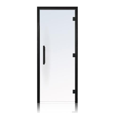 Prehung ADA Clear Glass Sauna Door, Black Alder 36x80