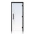 Prehung ADA Clear Glass Sauna Door, Black Alder 36x80