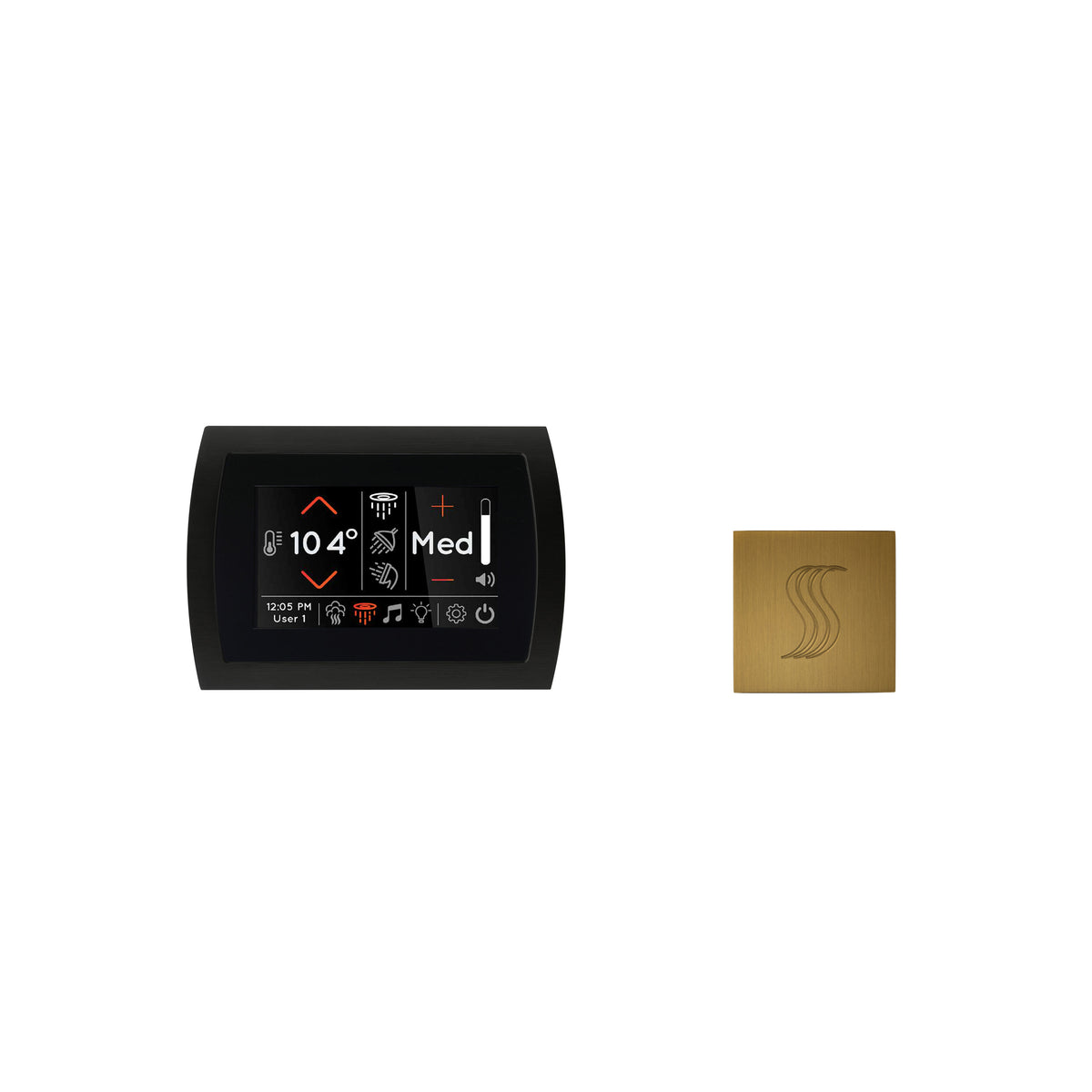 Signatouch Control and Steam Head Kit Square