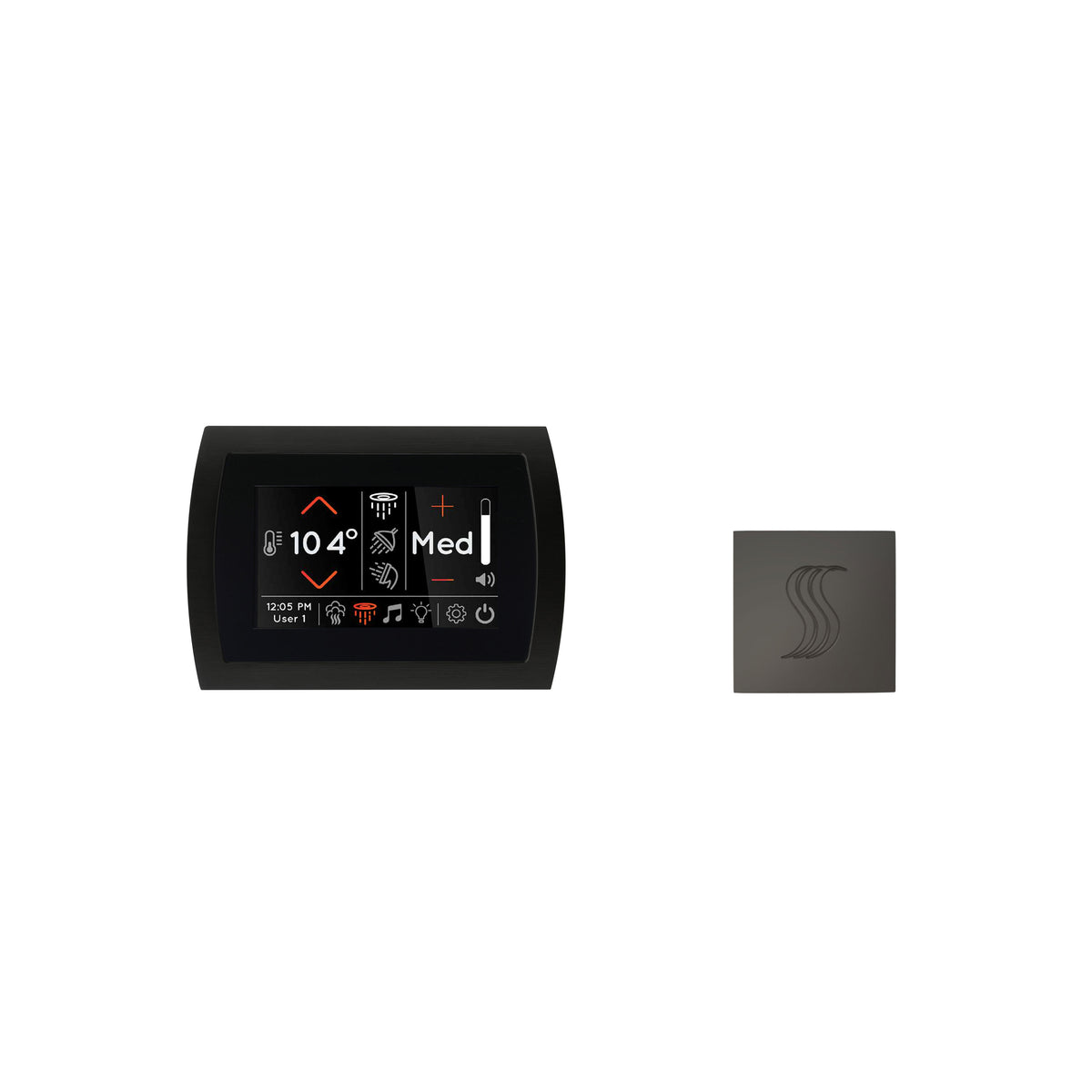 Signatouch Control and Steam Head Kit Square