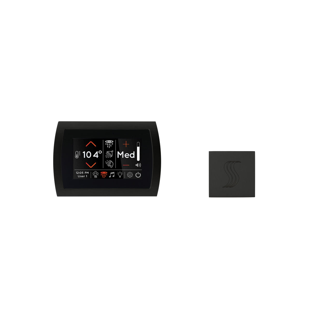 Signatouch Control and Steam Head Kit Square