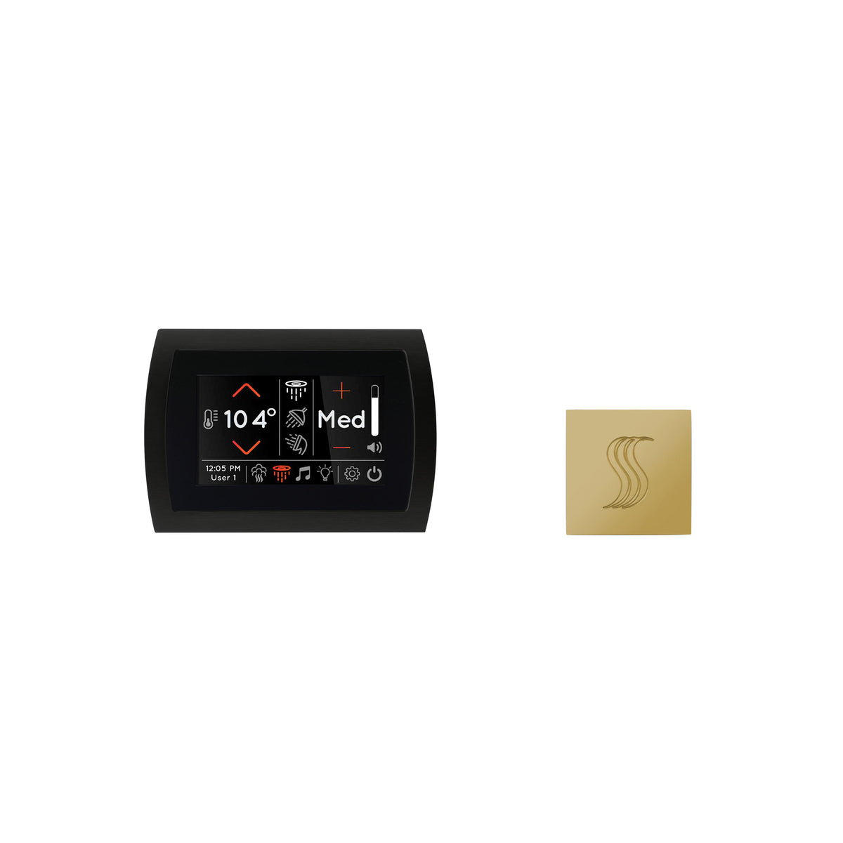 Signatouch Control and Steam Head Kit Square