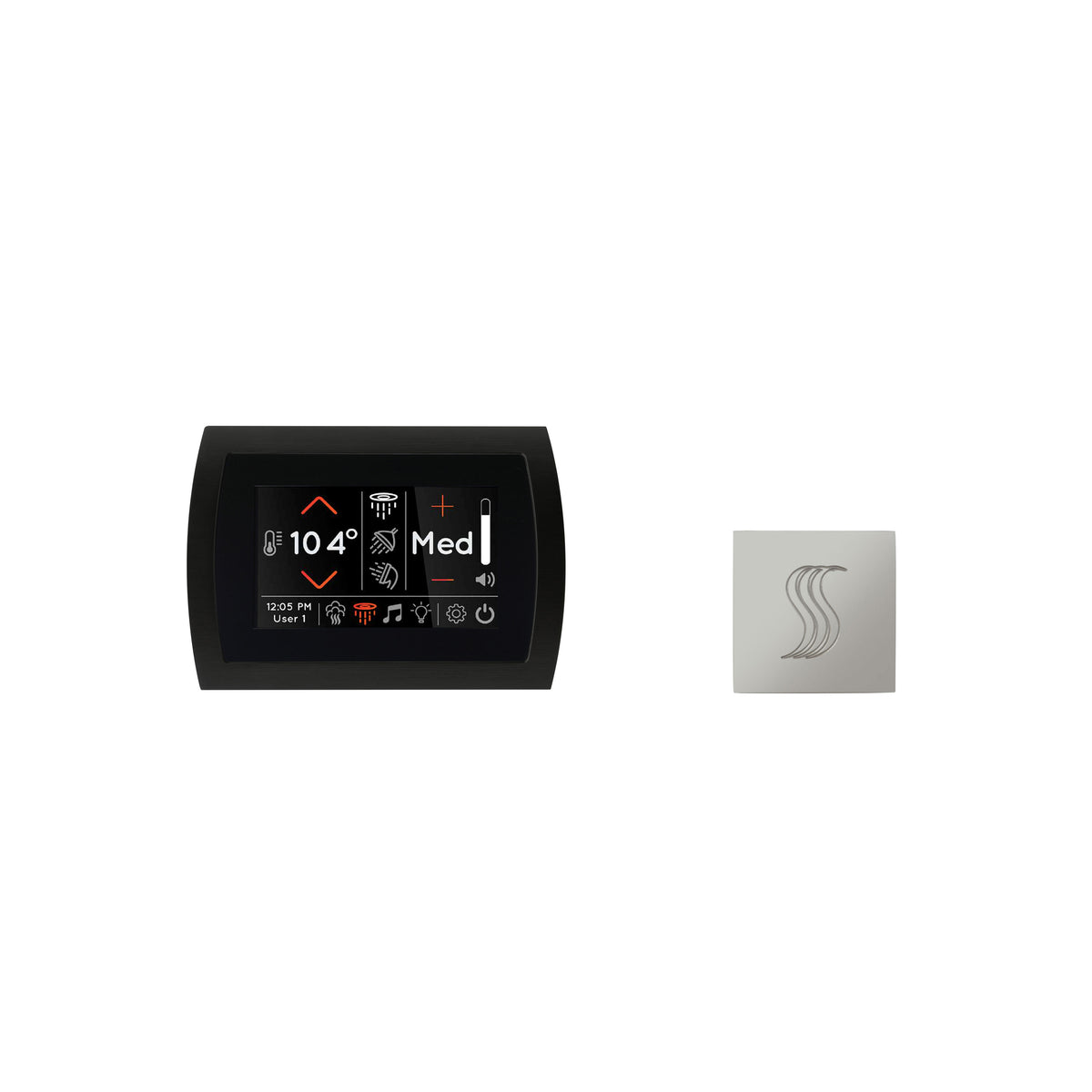 Signatouch Control and Steam Head Kit Square
