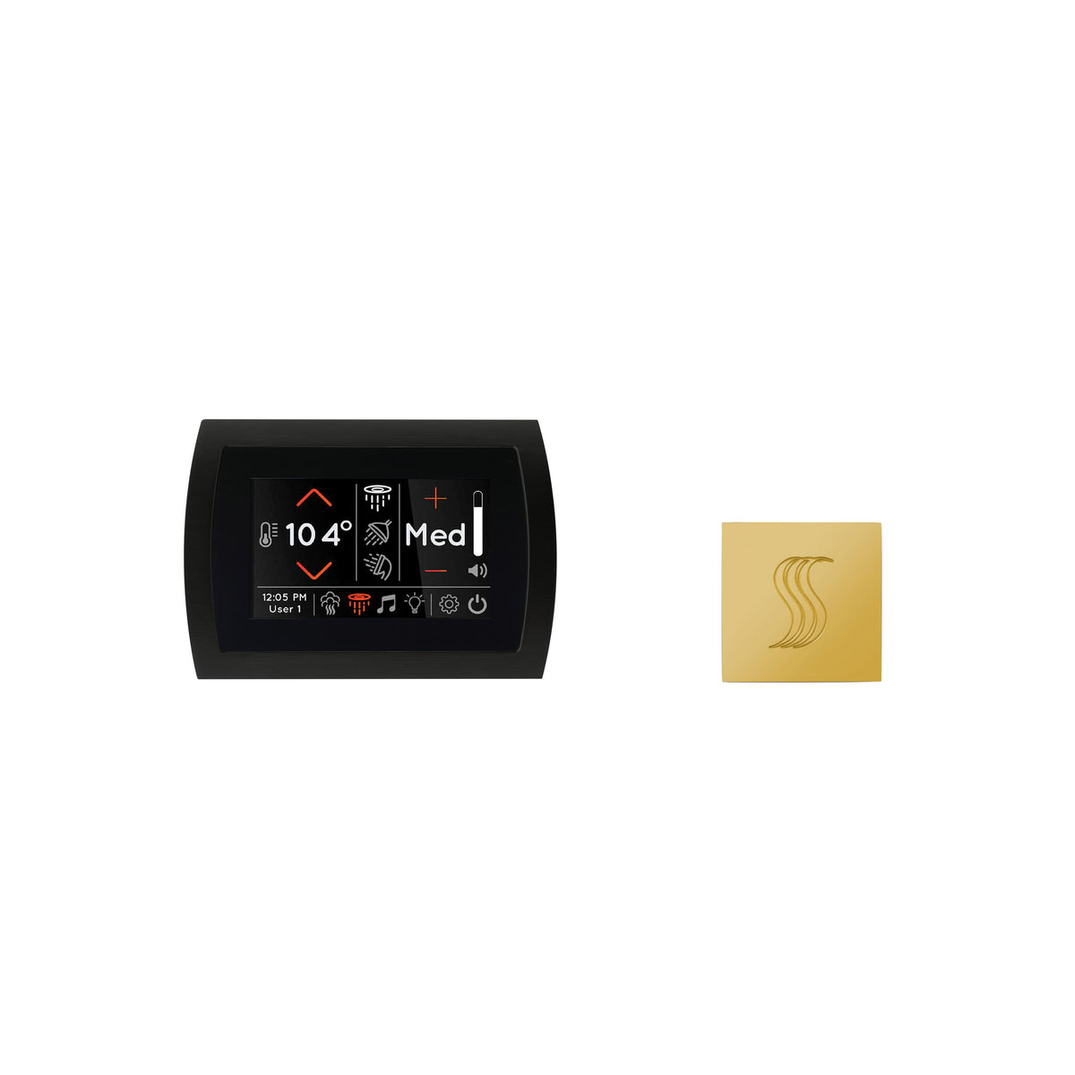 Signatouch Control and Steam Head Kit Square