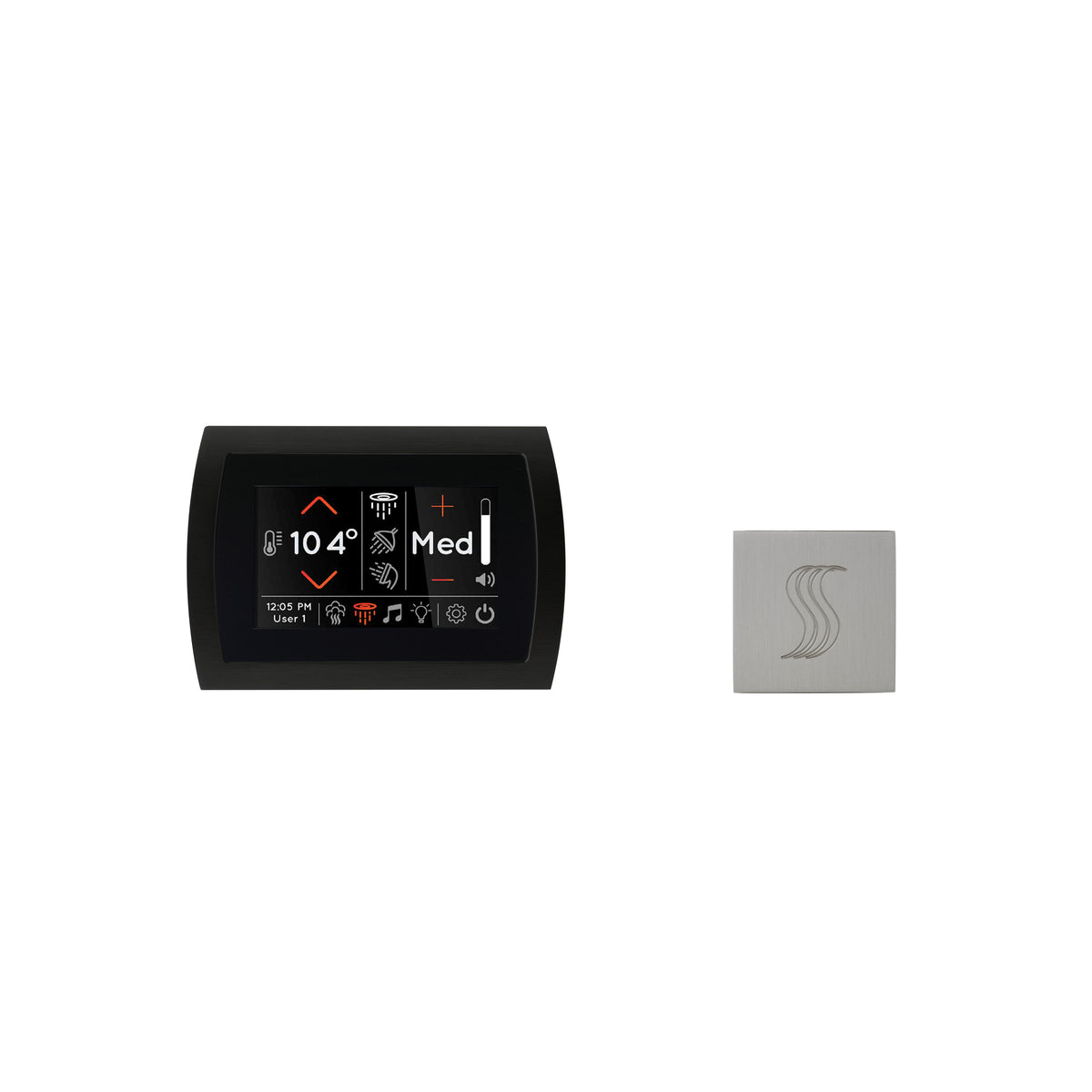 Signatouch Control and Steam Head Kit Square