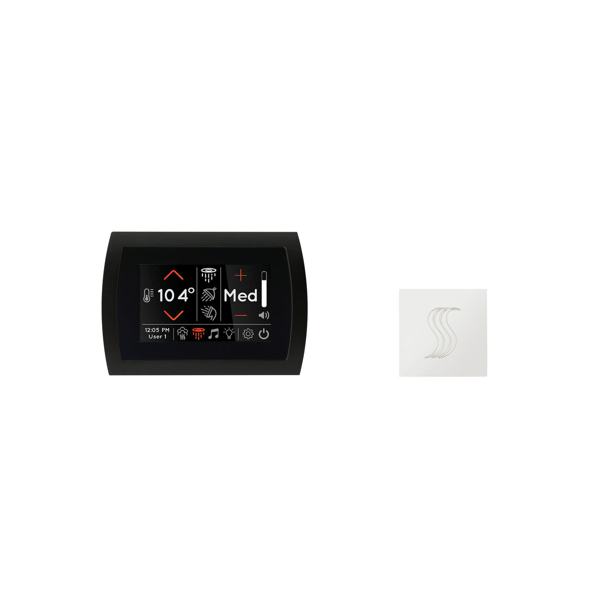 Signatouch Control and Steam Head Kit Square