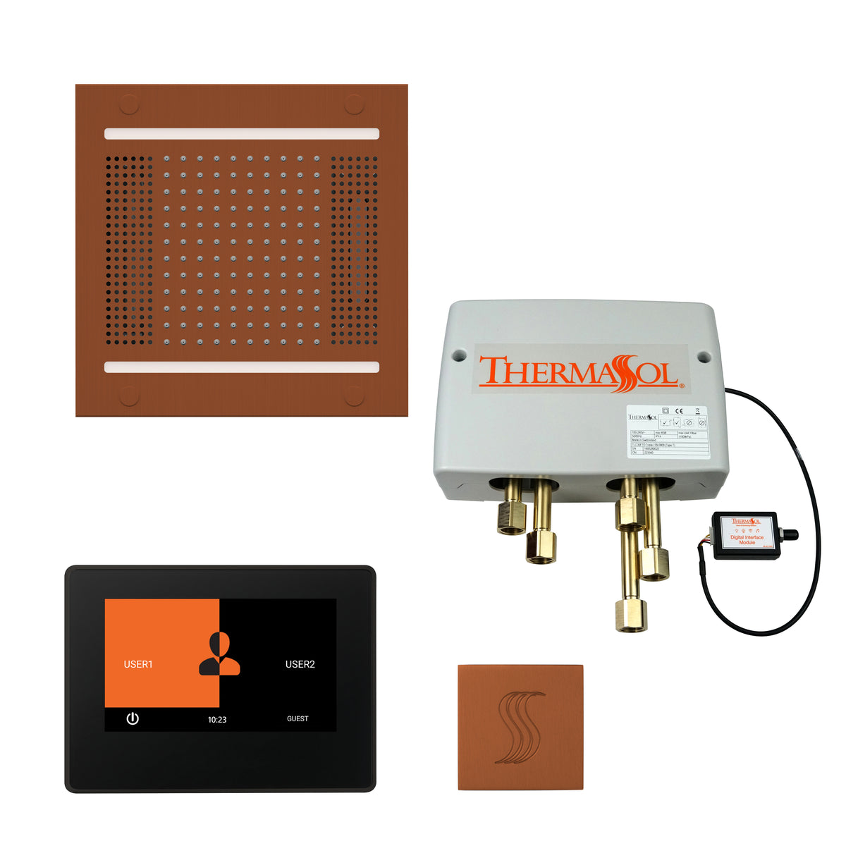 The Total Wellness Hydrovive14 Package with 7&quot; ThermaTouch and Square
