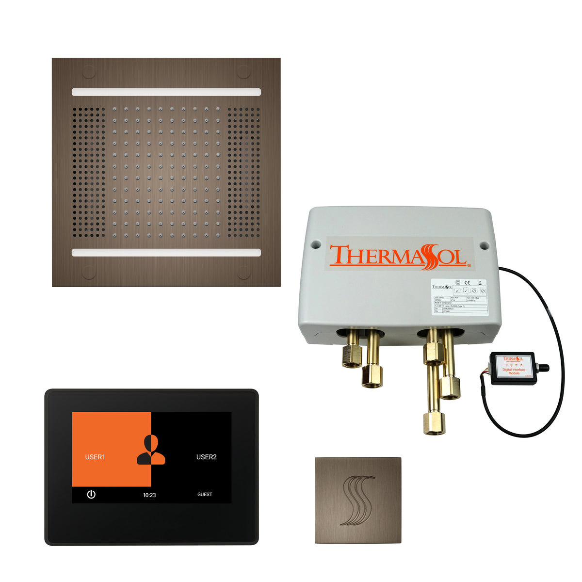 The Total Wellness Hydrovive14 Package with 7&quot; ThermaTouch and Square