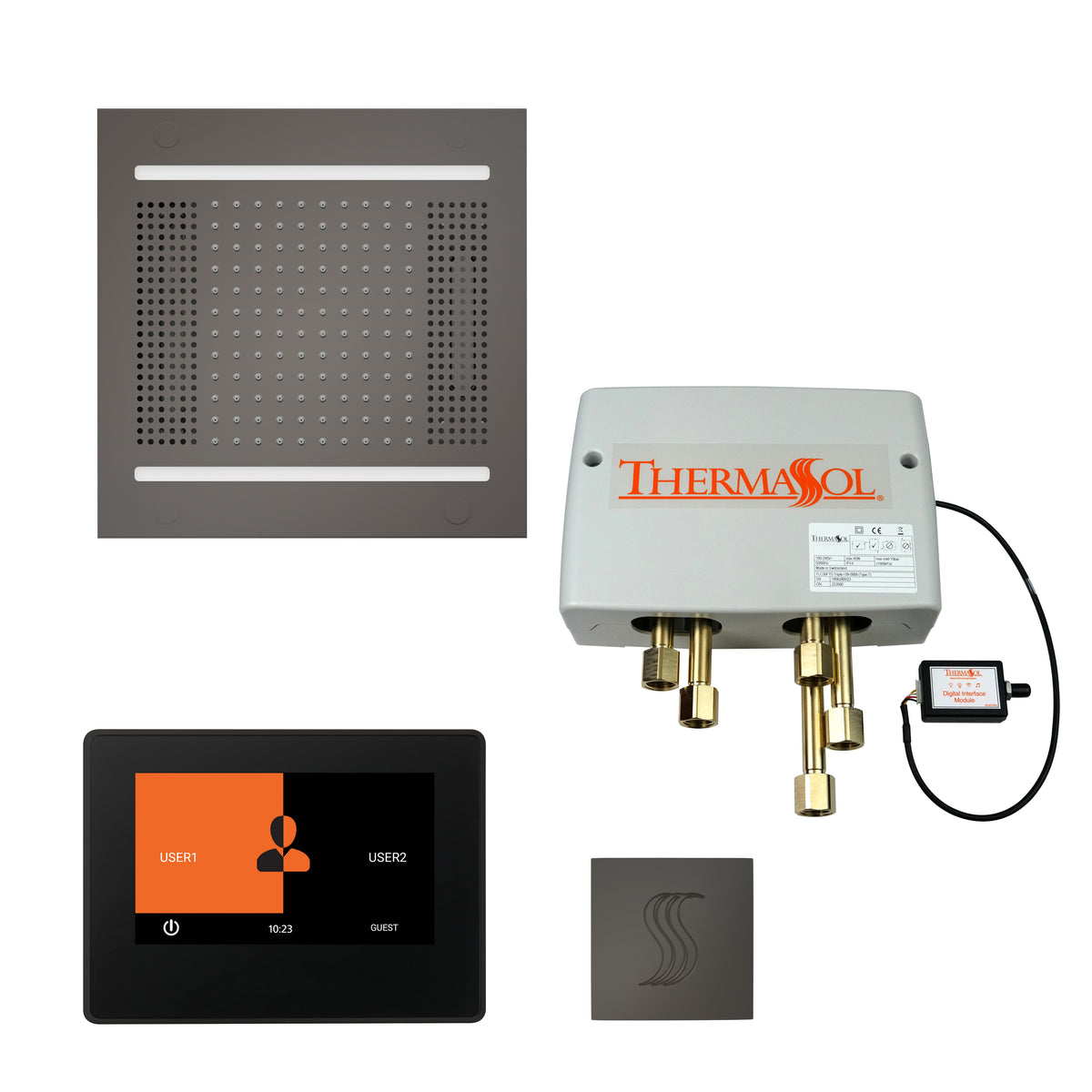 The Total Wellness Hydrovive14 Package with 7&quot; ThermaTouch and Square