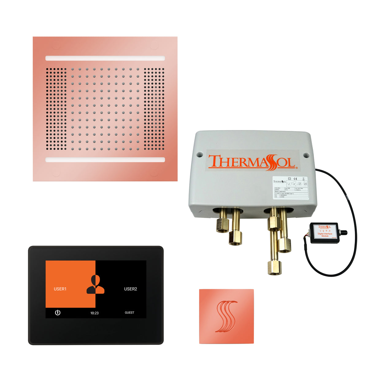 The Total Wellness Hydrovive14 Package with 7&quot; ThermaTouch and Square