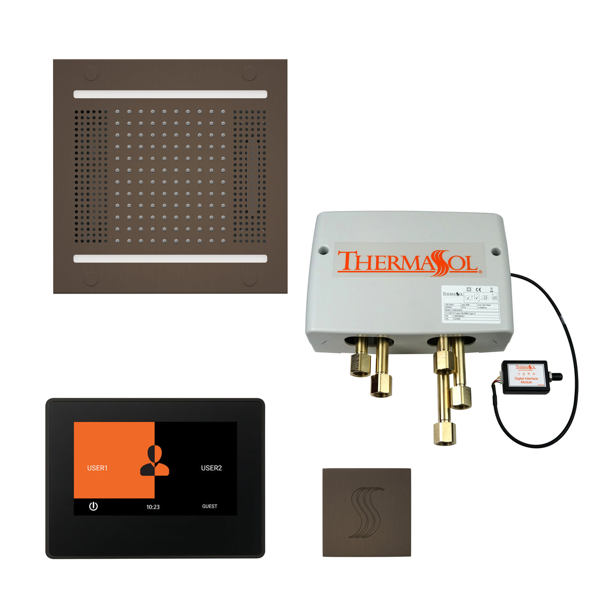 The Total Wellness Hydrovive14 Package with 7&quot; ThermaTouch and Square