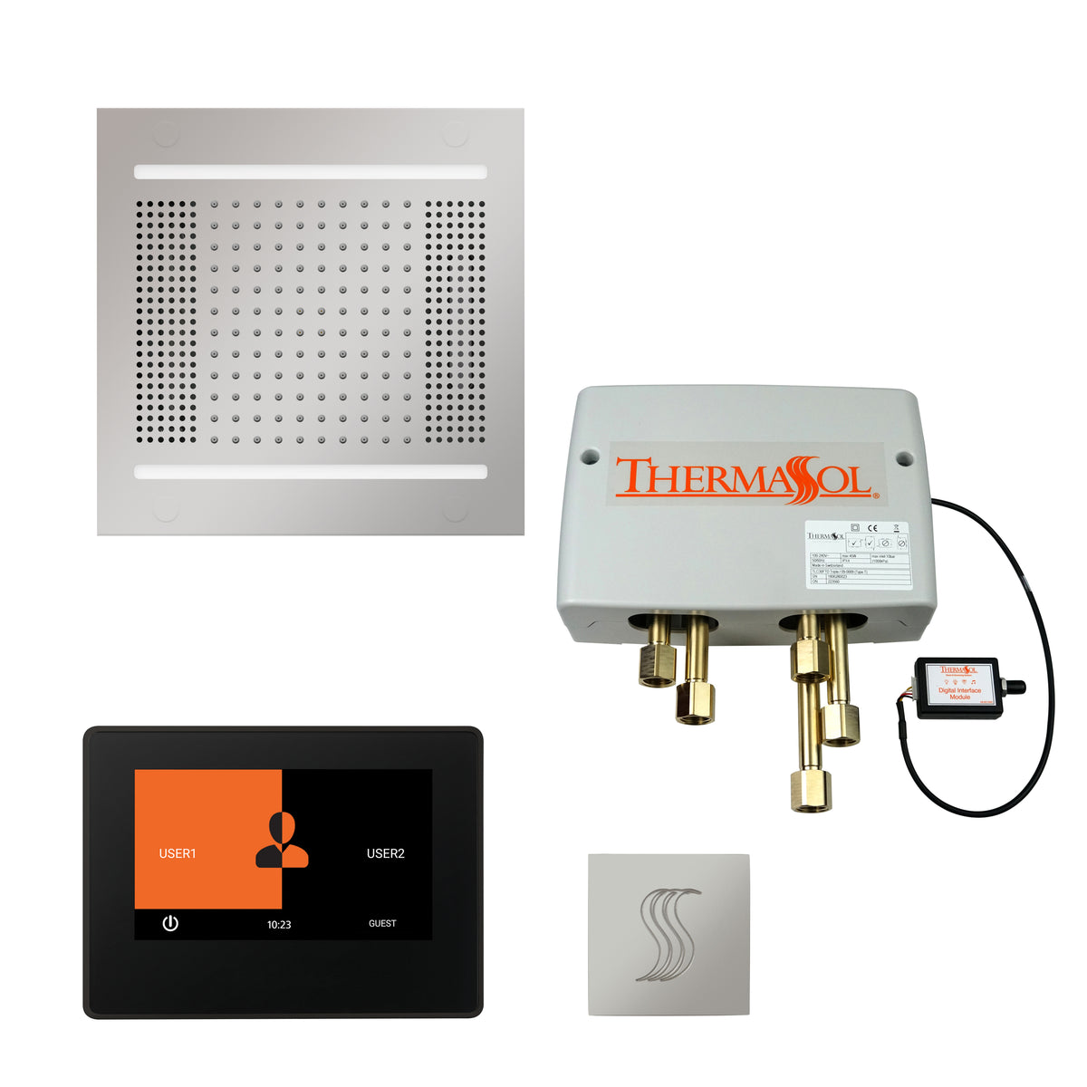 The Total Wellness Hydrovive14 Package with 7&quot; ThermaTouch and Square
