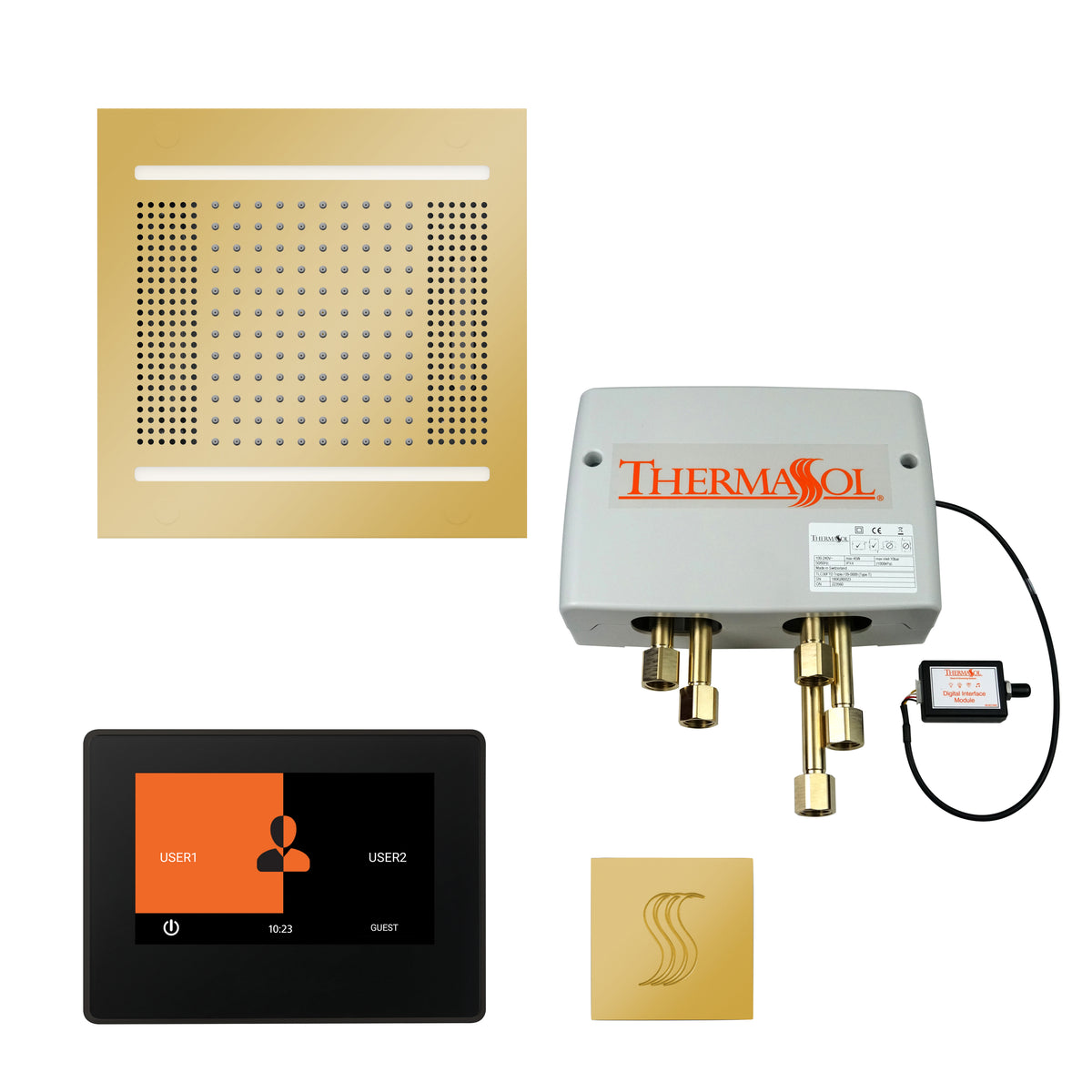 The Total Wellness Hydrovive14 Package with 7&quot; ThermaTouch and Square