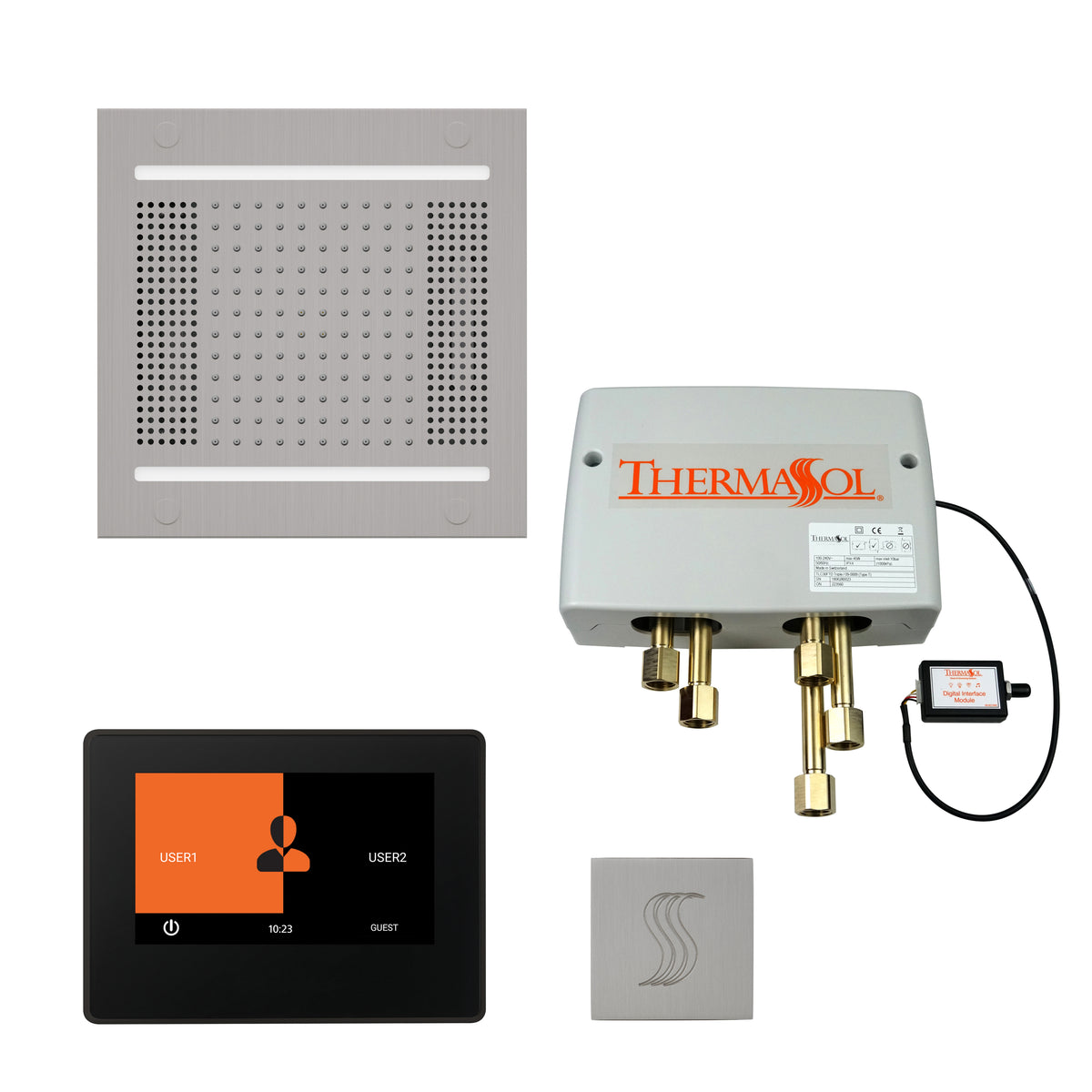 The Total Wellness Hydrovive14 Package with 7&quot; ThermaTouch and Square