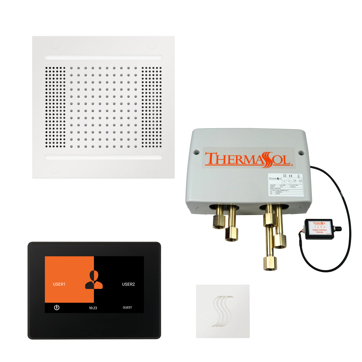 The Total Wellness Hydrovive14 Package with 7&quot; ThermaTouch and Square