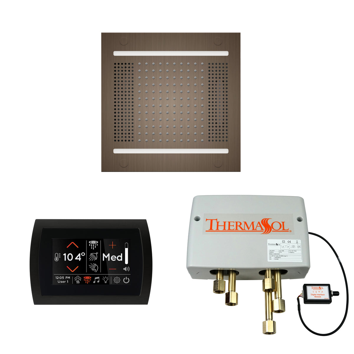 The Wellness Hydrovive14 Shower Package with SignaTouch Round