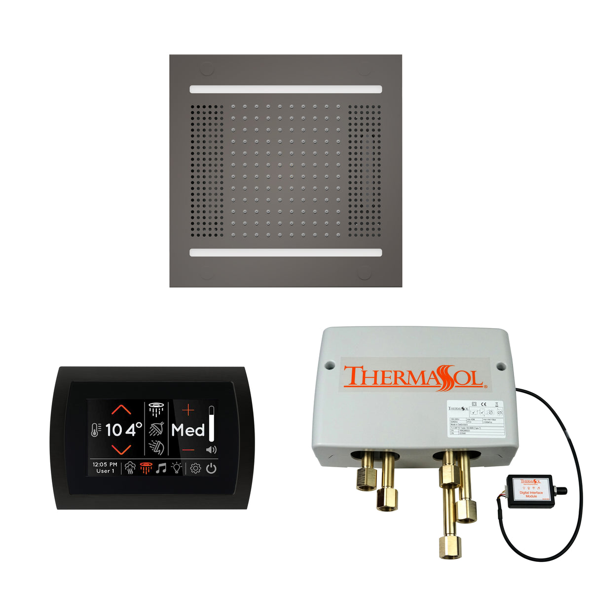 The Wellness Hydrovive14 Shower Package with SignaTouch Round