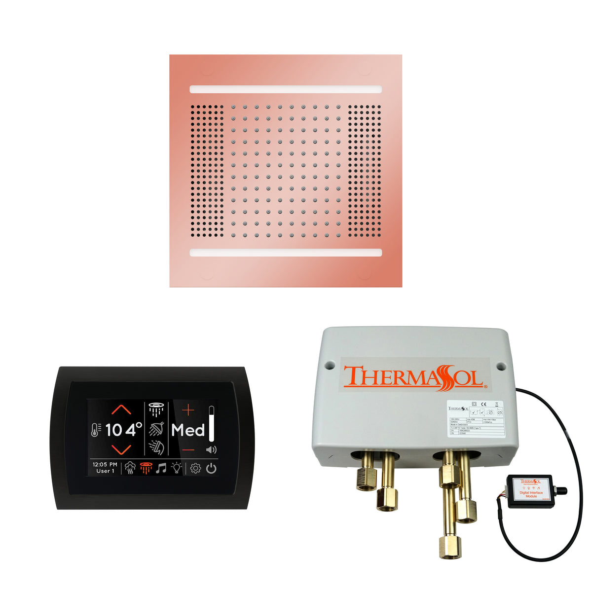 The Wellness Hydrovive14 Shower Package with SignaTouch Round