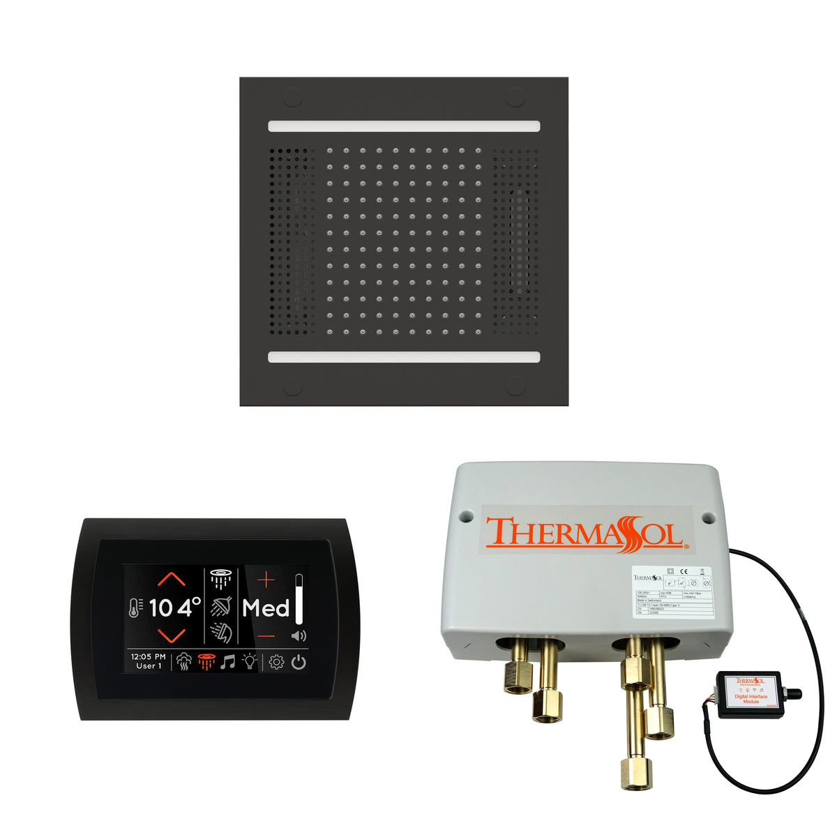 The Wellness Hydrovive14 Shower Package with SignaTouch Round