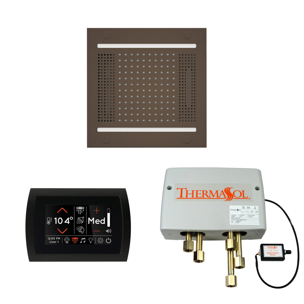 The Wellness Hydrovive14 Shower Package with SignaTouch Round