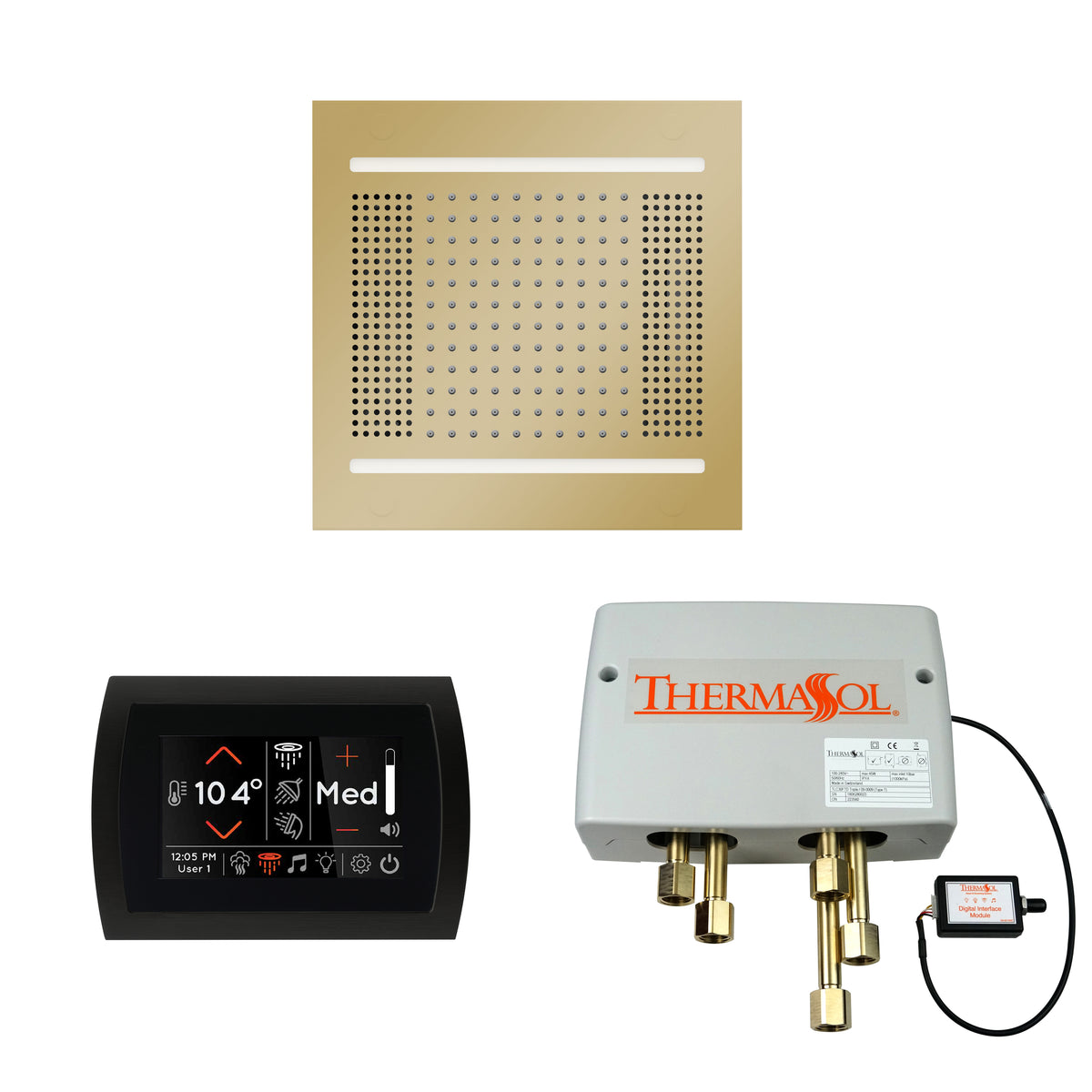 The Wellness Hydrovive14 Shower Package with SignaTouch Round