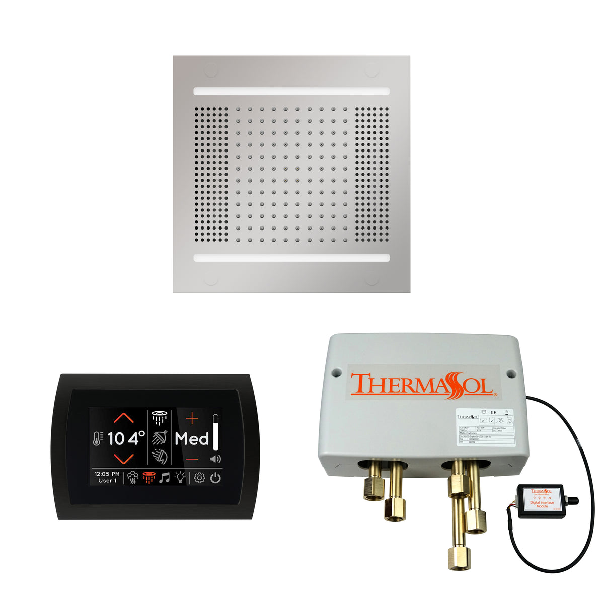 The Wellness Hydrovive14 Shower Package with SignaTouch Round