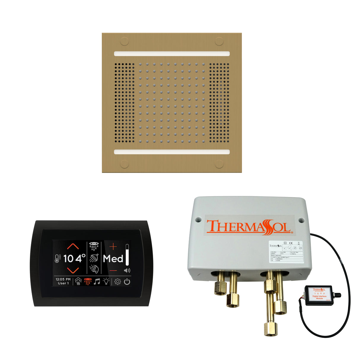 The Wellness Hydrovive14 Shower Package with SignaTouch Round