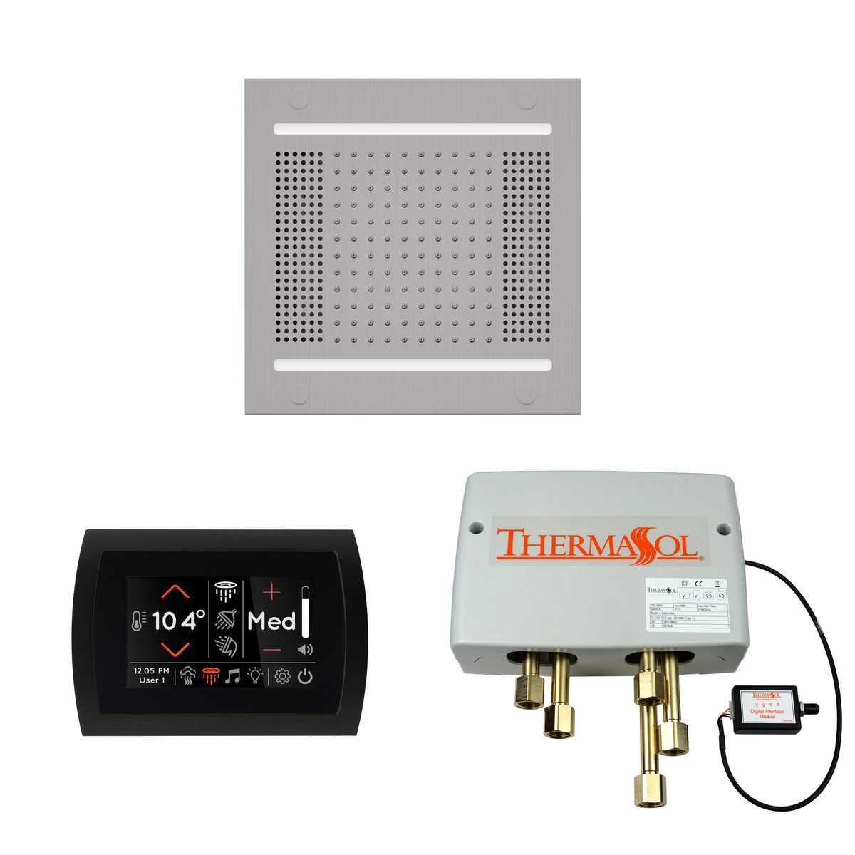 The Wellness Hydrovive14 Shower Package with SignaTouch Round