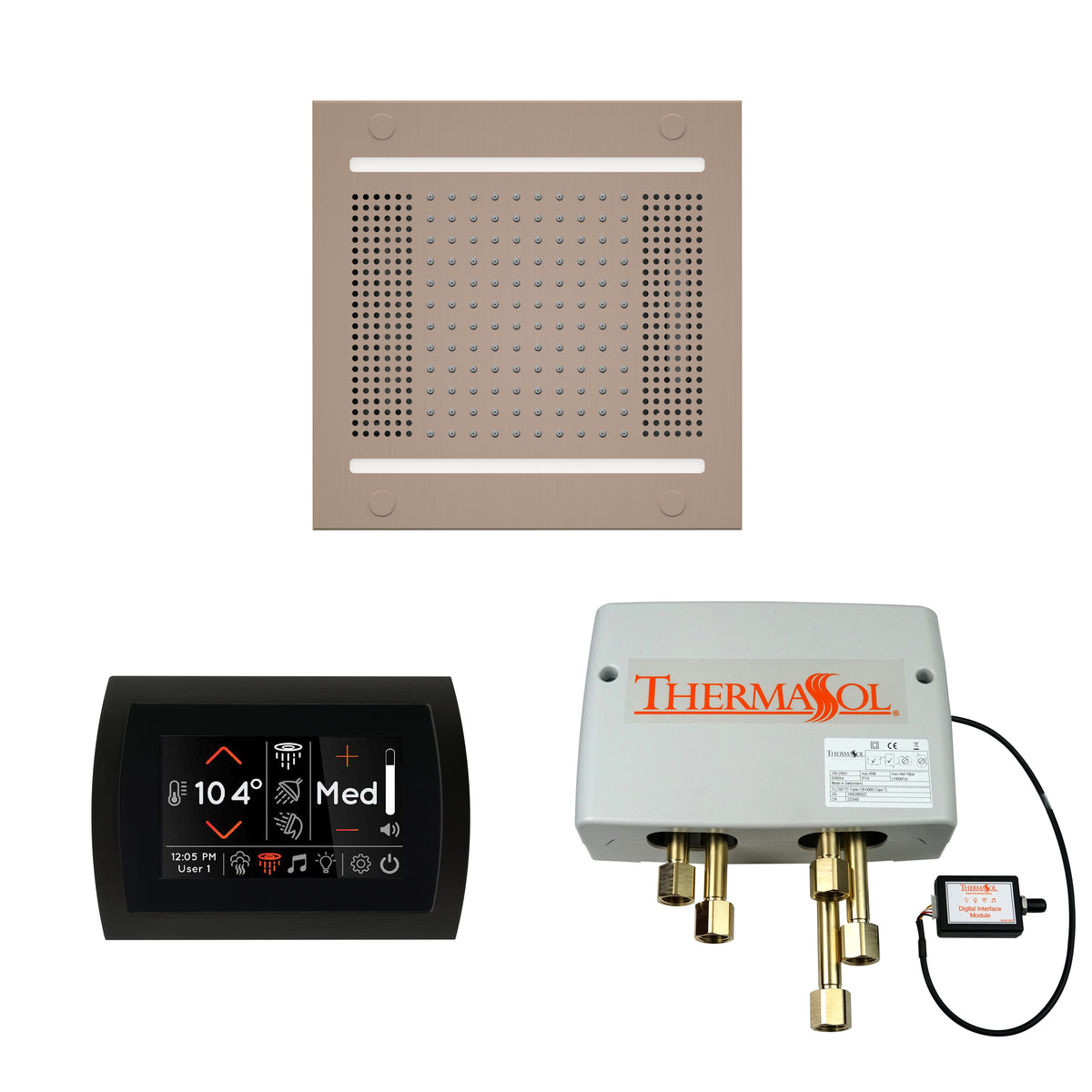 The Wellness Hydrovive14 Shower Package with SignaTouch Round