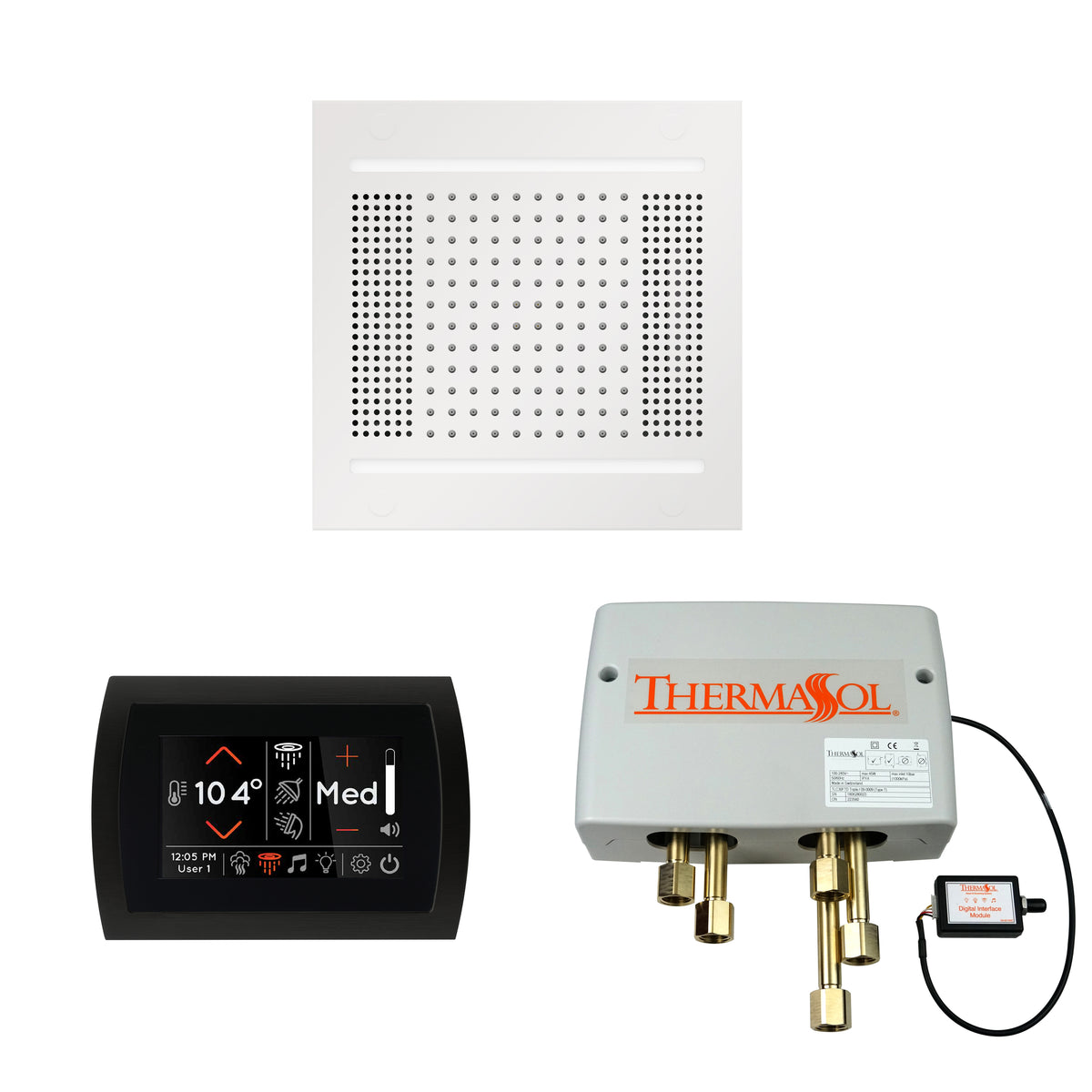 The Wellness Hydrovive14 Shower Package with SignaTouch Round
