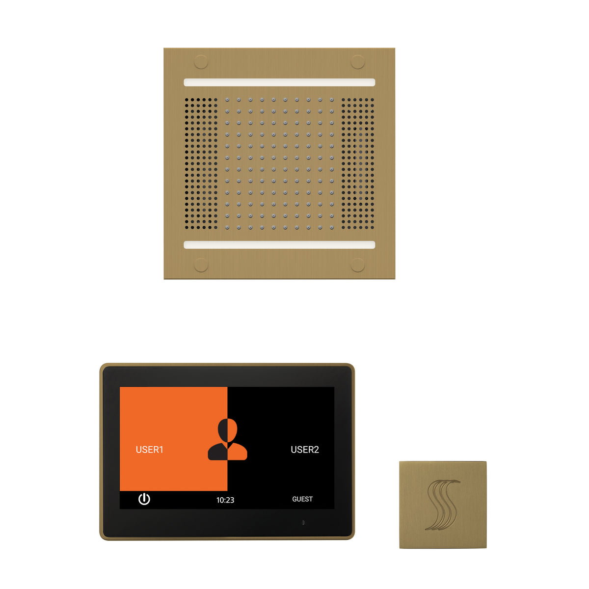 The wellness Hydrovive14 Steam Package with 10&quot; ThermaTouch Square