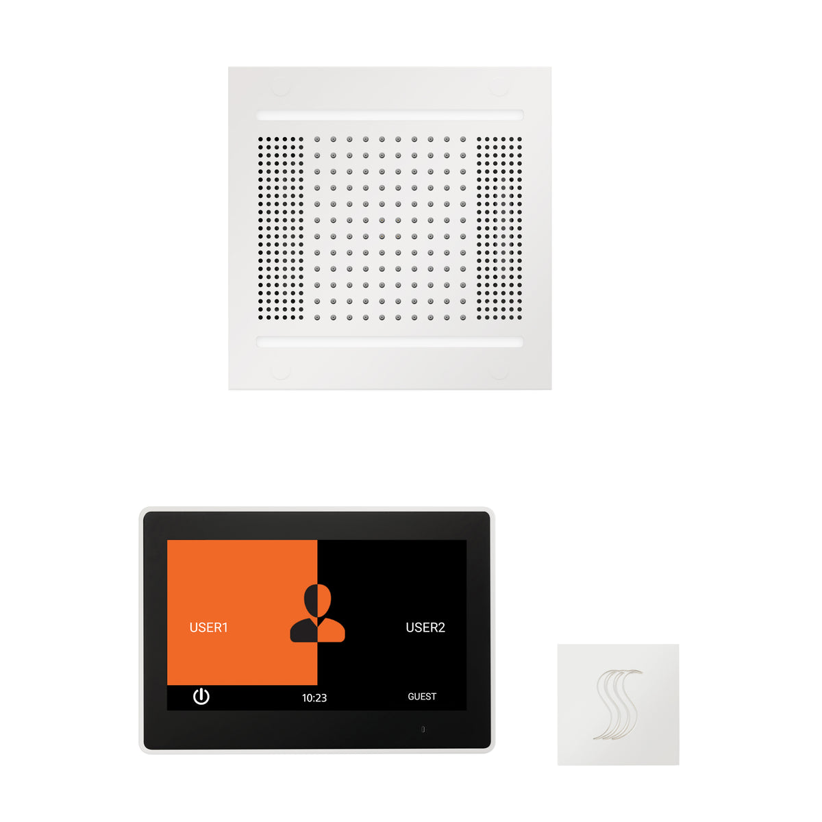 The wellness Hydrovive14 Steam Package with 10&quot; ThermaTouch Square